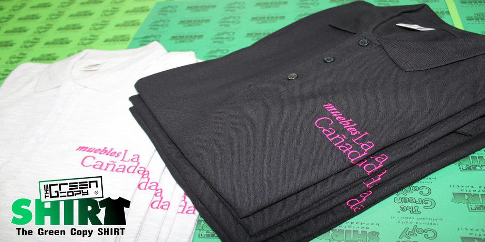 bordado de polos para empresas y negocios Muebles la Cañada Serigrafía imprimir Villanueva de la Cañada MADRID The Green Copy