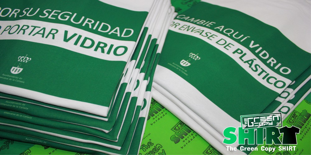 imprimir camisetas para eventos cambie vidrio por plástico impresion serigrafia de camisetas textil l Villanueva de la Cañada MADRID