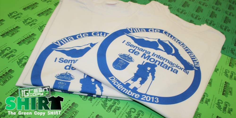 The Green Copy impresión de camisetas para excursión villa de guadarrama montaña serigrafía de sudaderas imprimir Villanueva de la Cañada MADRID