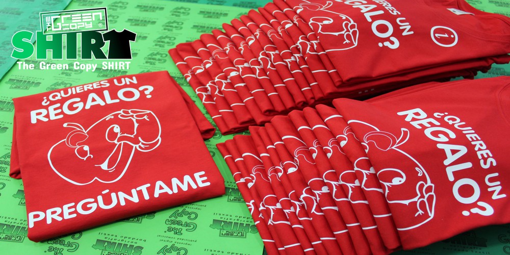 imprimir camisetas para eventos quieres un regalo preguntame impresion serigrafia de camisetas textil l Villanueva de la Cañada MADRID