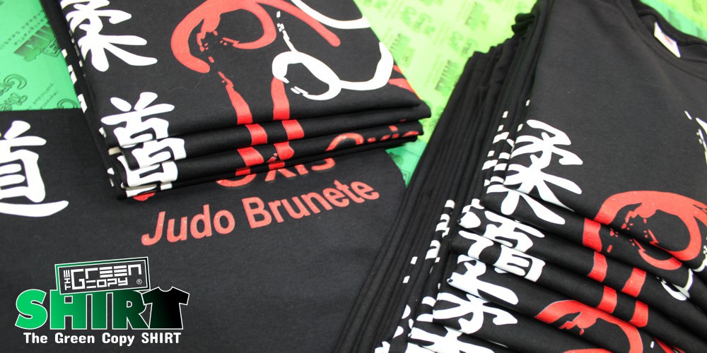 The Green Copy impresión de camisetas para clubes deportivos judo brunete imprimir serigrafía Villanueva de la Cañada MADRID