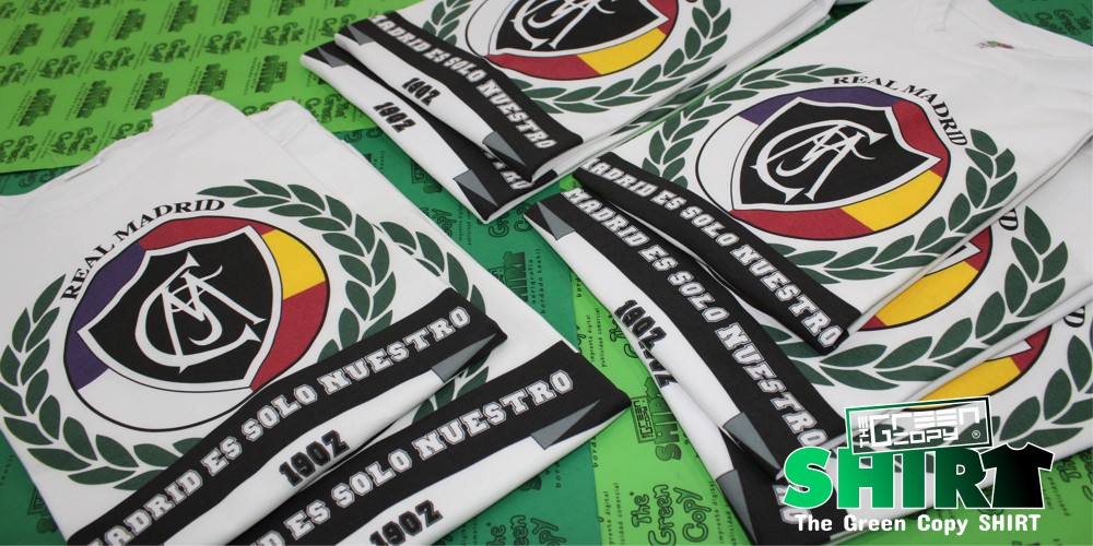 imprimir camisetas para copa de europa real madrid impresion serigrafia de camisetas textil l Villanueva de la Cañada MADRID