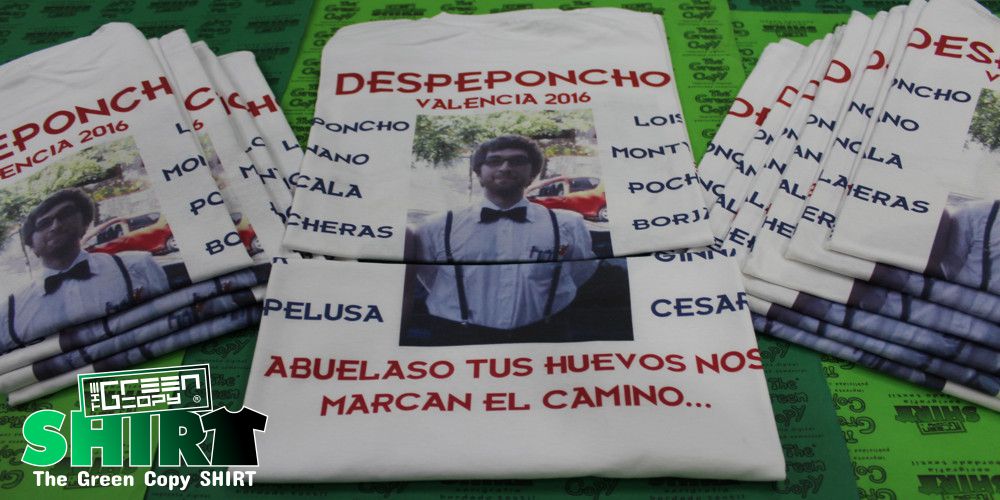 Serigrafía de Camisetas para despedida de soltero despeponcho en Madrid - Tienda para imprimir camisetas para despedida despeponcho Majadahonda