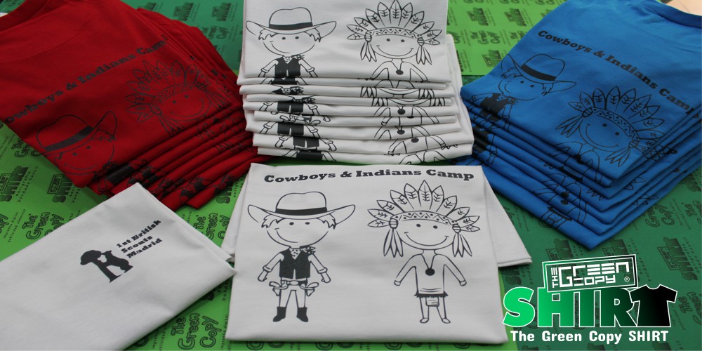 The Green Copy impresión de camisetas para clubes deportivos parque temáico juegos madrid imprimir serigrafía Villanueva de la Cañada MADRID