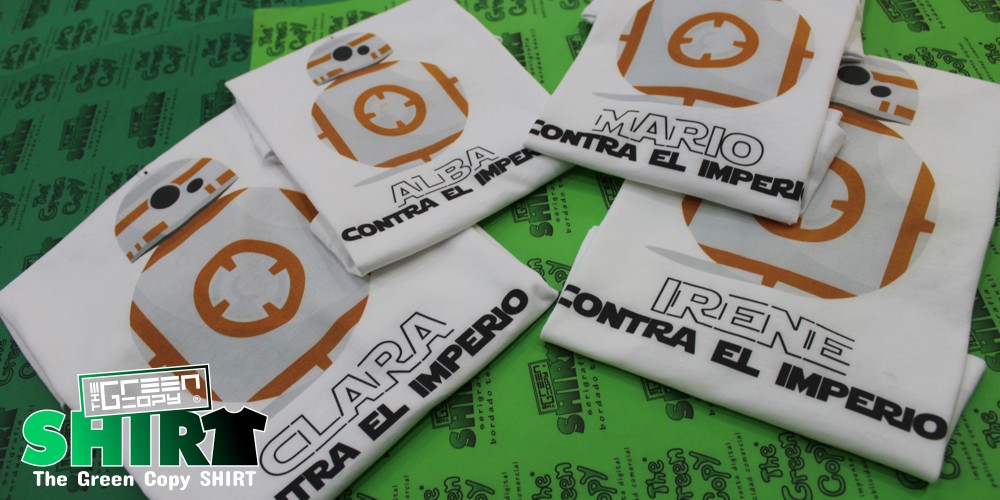 serigrafía de camisetas para regalos cumpleaños contra el imperio impresión imprimir Villanueva de la Cañada MADRID