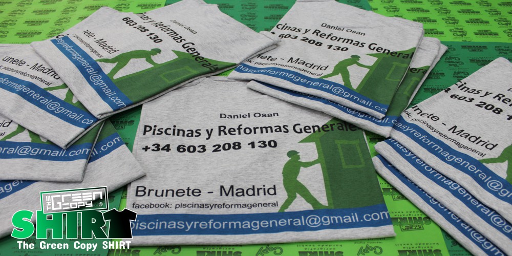 camisetas personalizadas baratas madrid impresion de camisetas piscinas reformas brunete | Villanueva de la Cañada MADRID