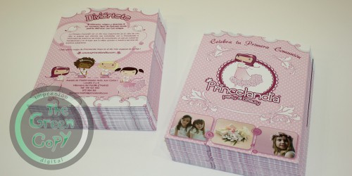 Impresión de Flyers y Folletos Publicitarios para Princelandia | The Green Copy SHIRT| Villanueva de la Cañada MADRID | 918157760 |