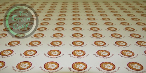 Impresión de Etiquetas Adhesivas y Pegatinas para Papelyregalos.com | The Green Copy SHIRT| Villanueva de la Cañada MADRID | 918157760 |