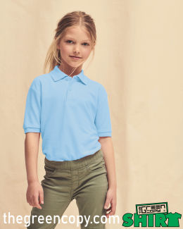 Impresión de Polo Personalizado FRUIT 65-35 NIÑO - Serigrafía de Polos DTG DTF en Madrid