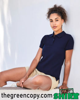 Impresión de Polo Personalizado FRUIT OF THE LOOM PREMIUM MUJER - Serigrafía de Polos DTG DTF en Madrid