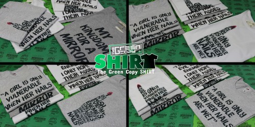 Impresión de Camisetas Sudaderas Serigrafía para Tiendas de Ropa Moda&nbsp; | The Green Copy SHIRT| Villanueva de la Cañada MADRID | 918157760 |